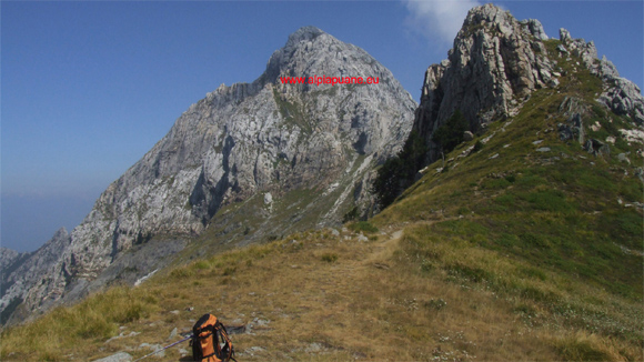 Pizzo d'Uccello, veduta da Foce a Giovo