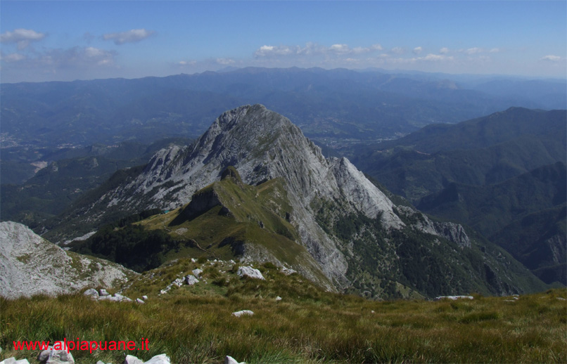 Pania Secca e Naso dell'Omo Morto dalla Pania della Croce
