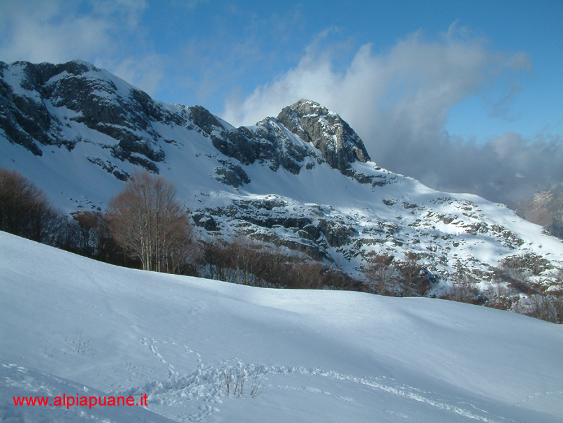 Pizzo delle Saette dal traverso prima della Focetta del Puntone