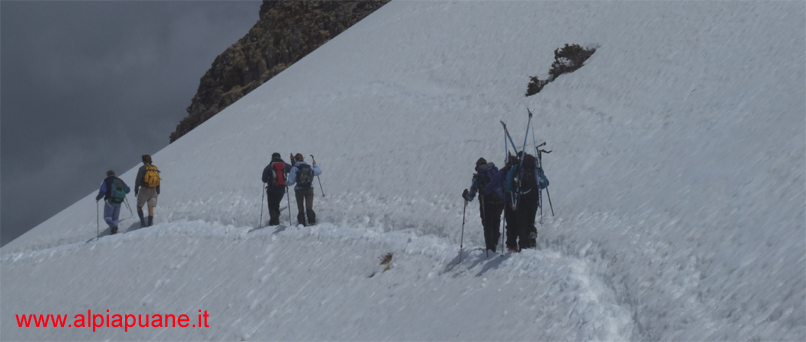 Traverso in direzione del Rifugio Enrico Rossi