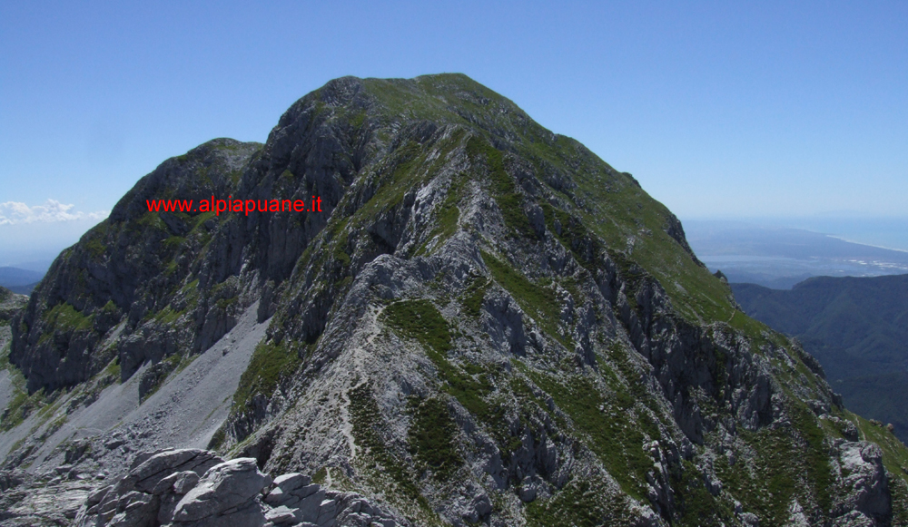 Cresta tra il Pizzo delle Saette e la Pania della Croce