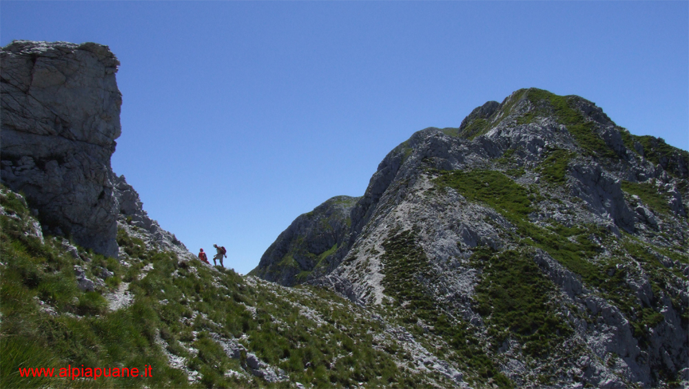 Foce tra il Pizzo e la Pania della Croce