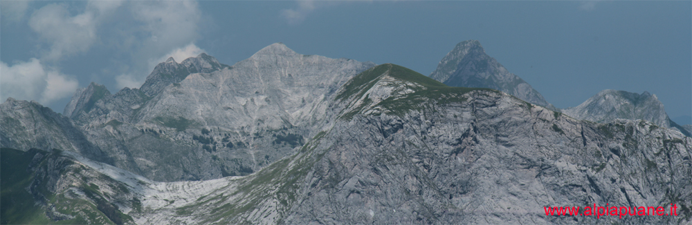 Grondilice, Cavallo,Tambura, Passo Fiocca, Sumbra e Pisanino dal Pizzo delle Saette