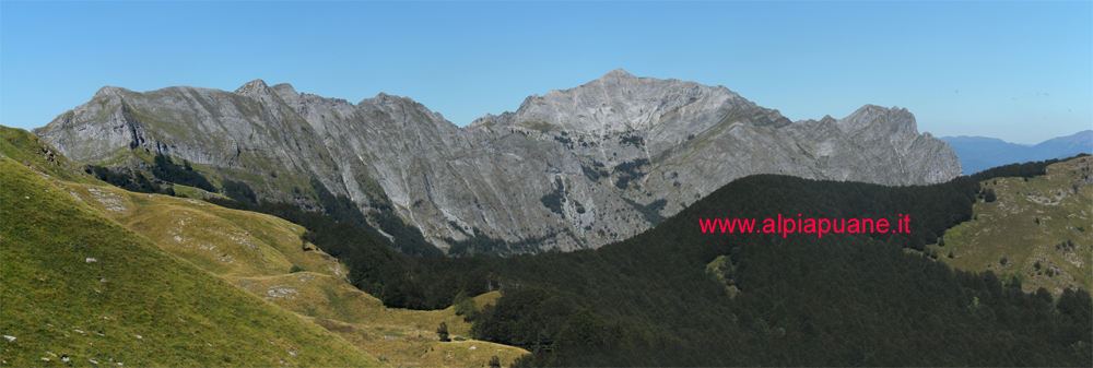 Sentiero N.144 per Passo Sella, veduta monte Sella, Alto di Sella,Tambura e Roccandagia