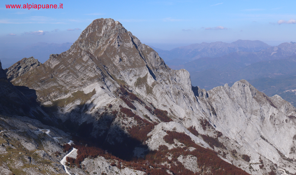 Monte Pisanino dal monte Tambura